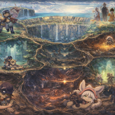Retablos con escenas de made in abyss
