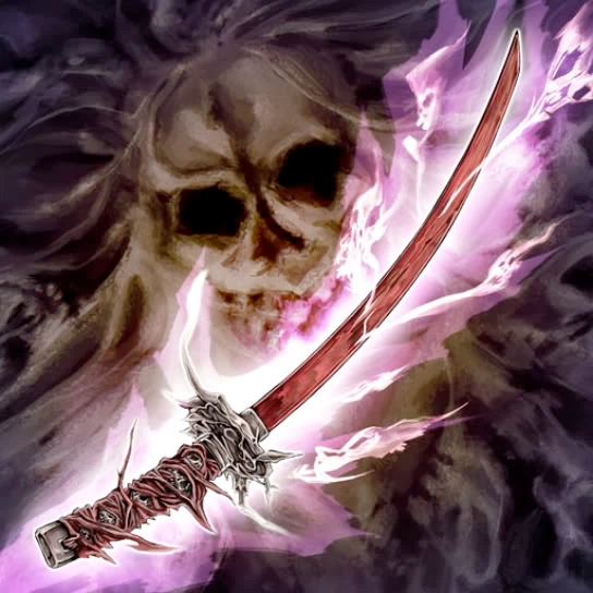 espada maldita con transferencia energética negativa acumulada